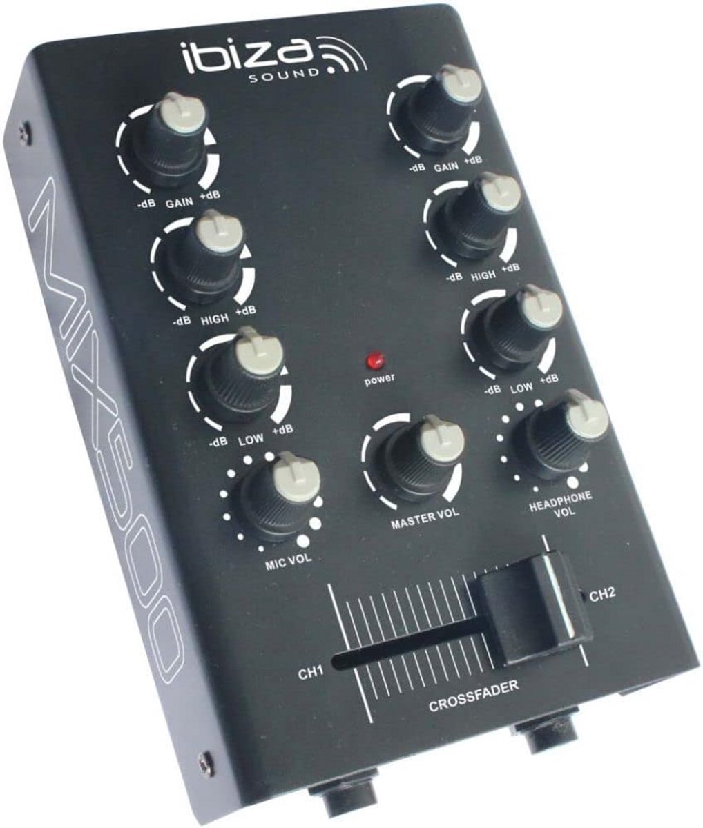 Compacte 2-Kanaals Mixer met Microfoon- en Lijninvoer voor DJ en Opname