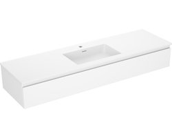 Mexen Orio badkamerkast 160 cm met wastafel Otis, 1 lade, wit mat - 91A10-16023-1-BF01-W18M01