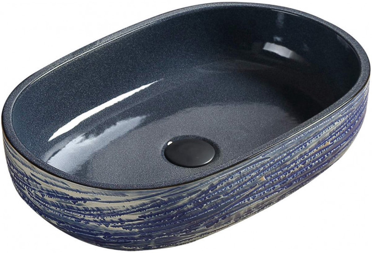 Mexen Alita opzetwastafel 58 x 39 cm, blauw - 22045866