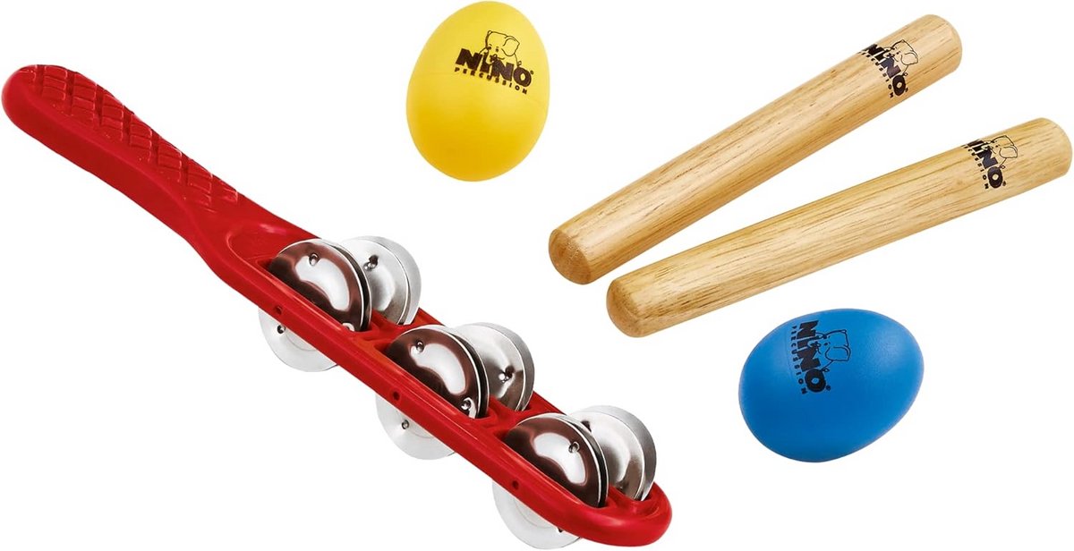 5-delige Percussie Set voor Kinderen - Ideaal voor Onderwijs en Muziektherapie