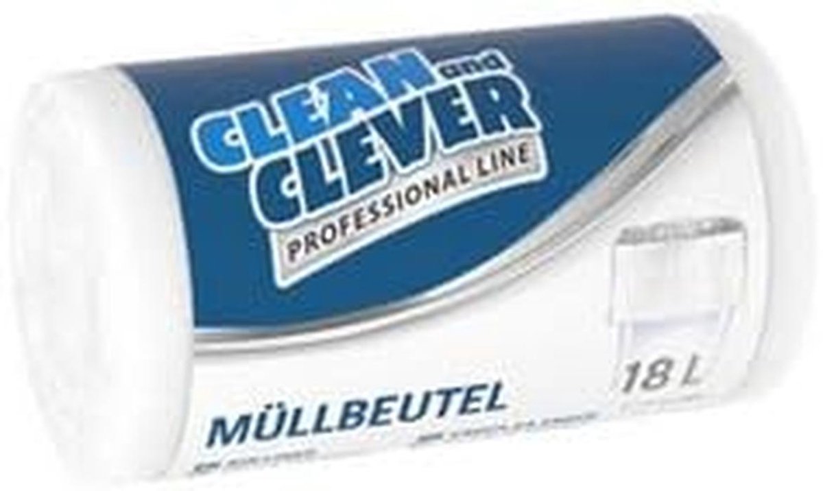 Stevige Vuilniszakken 18 Liter Wit - Extra Sterk LDPE Afvalzakken (50 stuks)