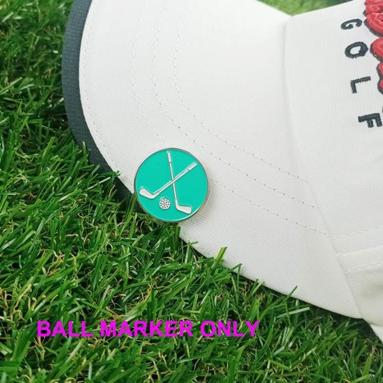 Set van 12 Golfbal Markers met Cap Clip en Divot Tool - Golf Accessoires voor Heren Dames — afbeelding 2