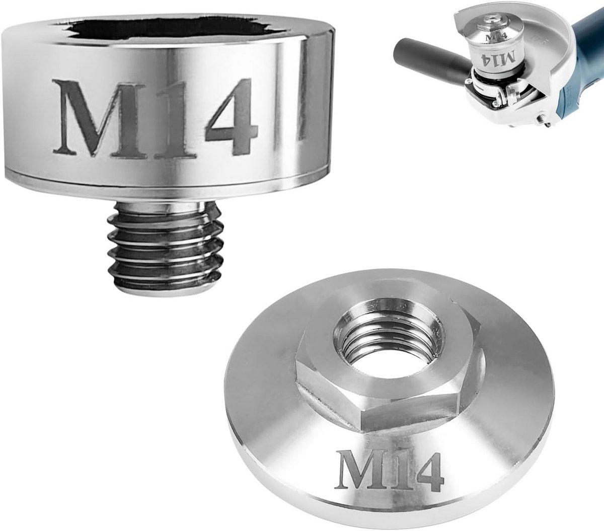 M14 Snelspanmoer Adapter voor Haakse Slijper - Xlock Opname voor Slijpschijven