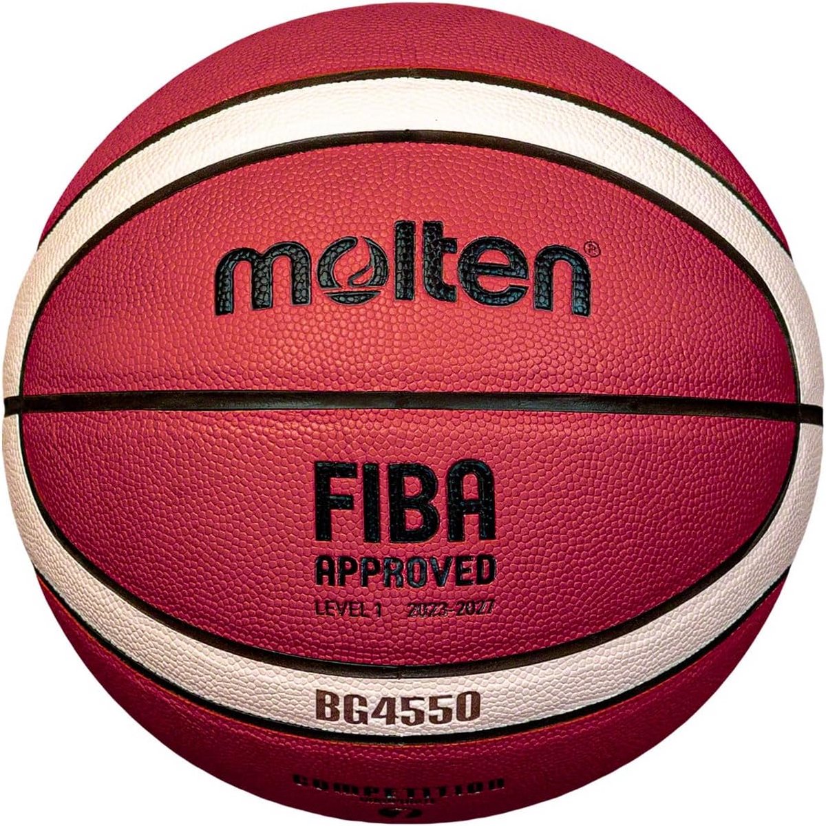 Officiële Basketbal Kunstleer FIBA Goedgekeurd Gripvaste Studstructuur