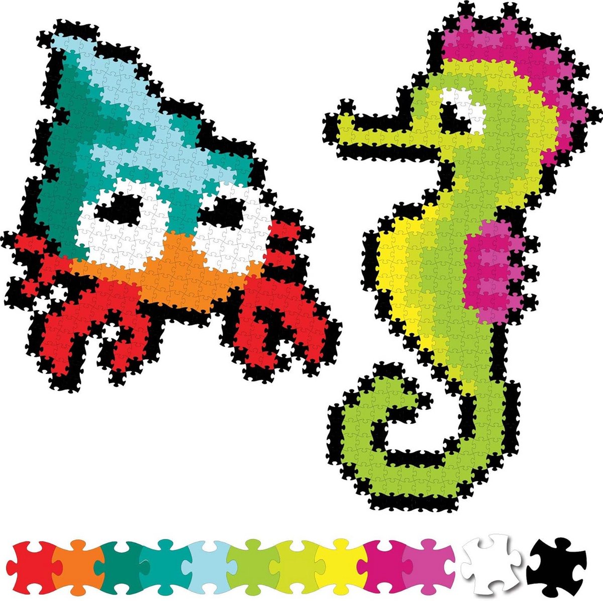 Kleurrijke Pixel Puzzel 700 Stuks - Zelf Puzzels Maken voor Kinderen vanaf 6 Jaar