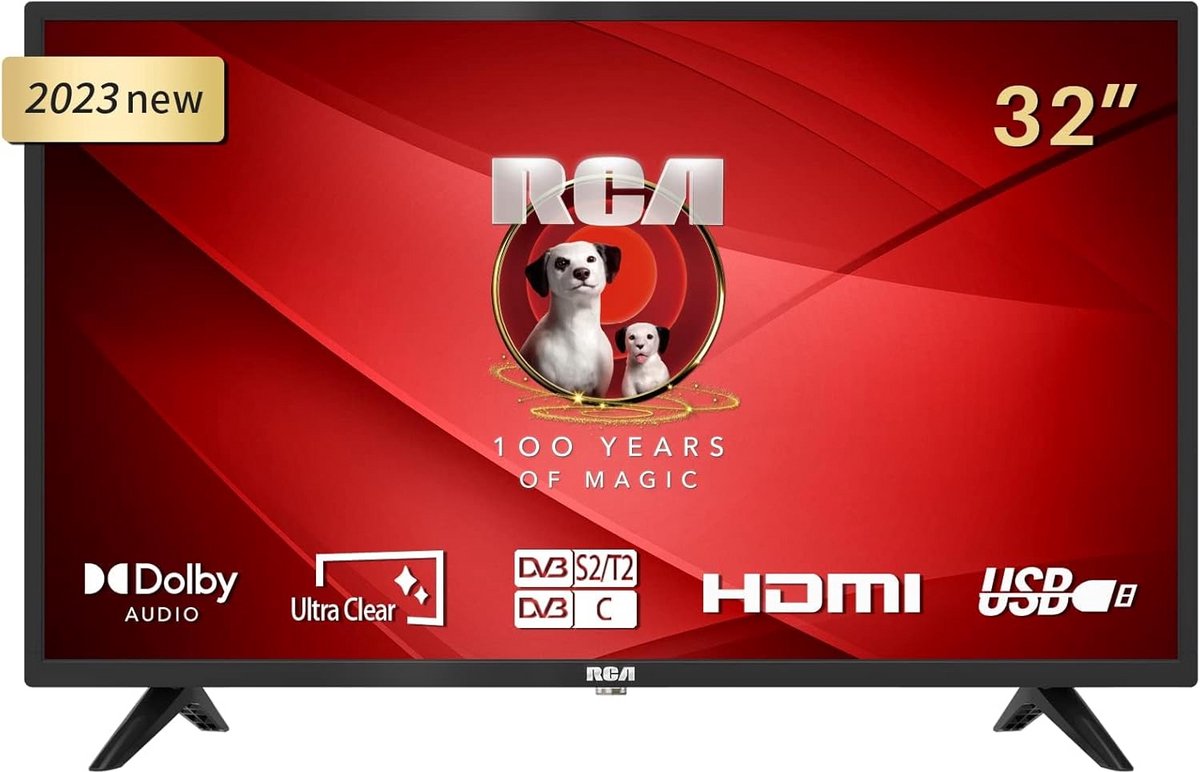 32 inch LED TV 80 cm - Dolby Audio, HDMI, USB mediaspeler, Triple tuner DVB-C/T2/S2, CI+, Hotelmodus