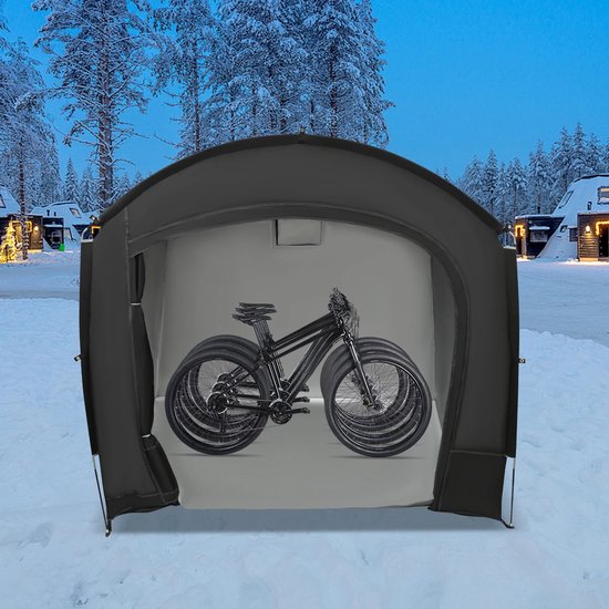 Cellista Fietsopslag Tent - Fietsenstalling Overkapping - Fiets Tent Waterdicht - Fietsberging Buiten - Fietsenstalling 3-4 Fietsen - 220×150×185 cm - Motor opslag tent van Merkloos — afbeelding 3