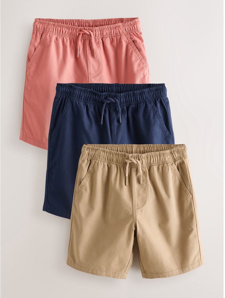 Next - Jongens - Set van 3 shorts - Blauw