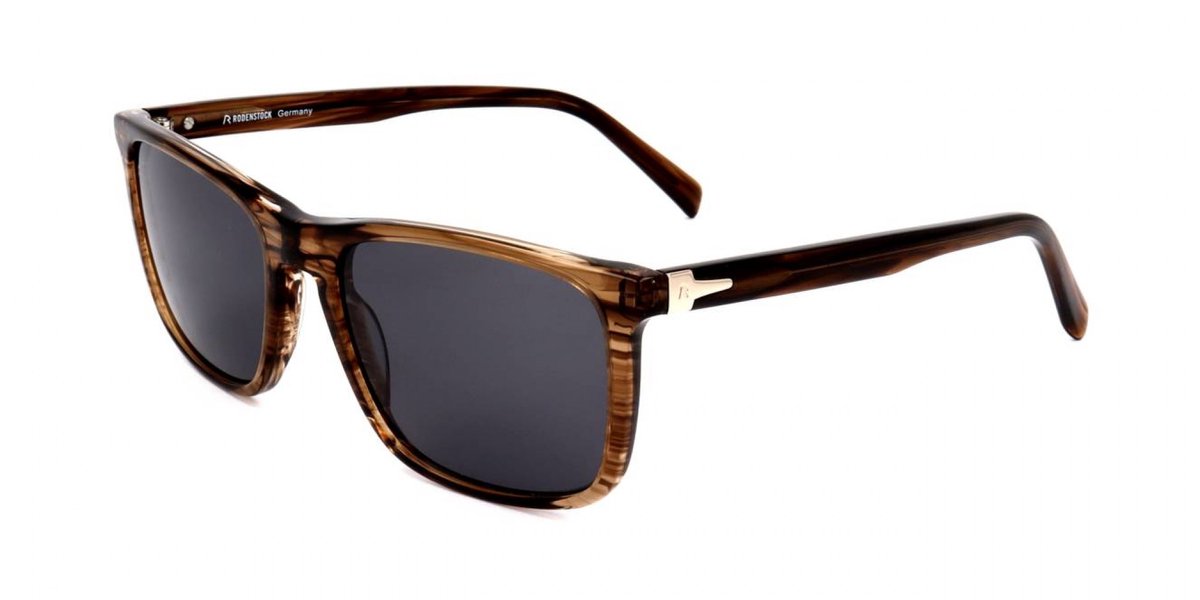 Rodenstock R3288 Brown structured 55/18/140 MAN Zonnebrillen