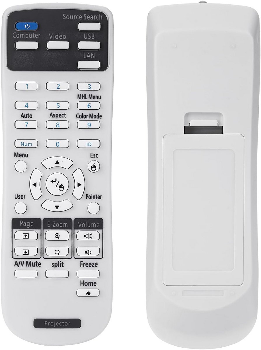 Beamer Afstandsbediening - Projector Controller - Presentaties Sturen - Universele Compatibiliteit - 15 x 4 x 2 cm - Zwart