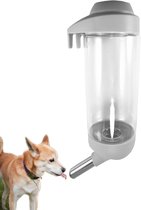 Drinkfles voor Huisdierenkooi – 500 ml – Lekvrij & Gemakkelijk te Bevestigen – Grijs