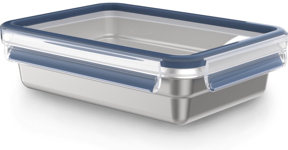 Tefal MasterSeal RVS - Vershouddoos - 1,2L - BPA-vrij - Luchtdicht - Rechthoekig