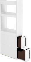 Opbergkast - Wit - Kunststof - 106,5 cm hoog - 45 cm diep