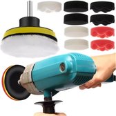 Xtrobb Polijstspons - 12x stuks - D80 mm - polijsten/waxen - 3000 tpm