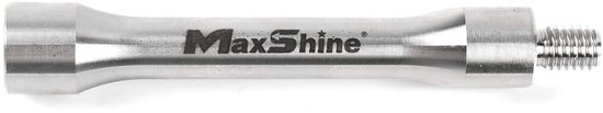 MaxShine verlengstuk voor polijstmachine, zilverkleurig metaal met 'MaxShine' logo.