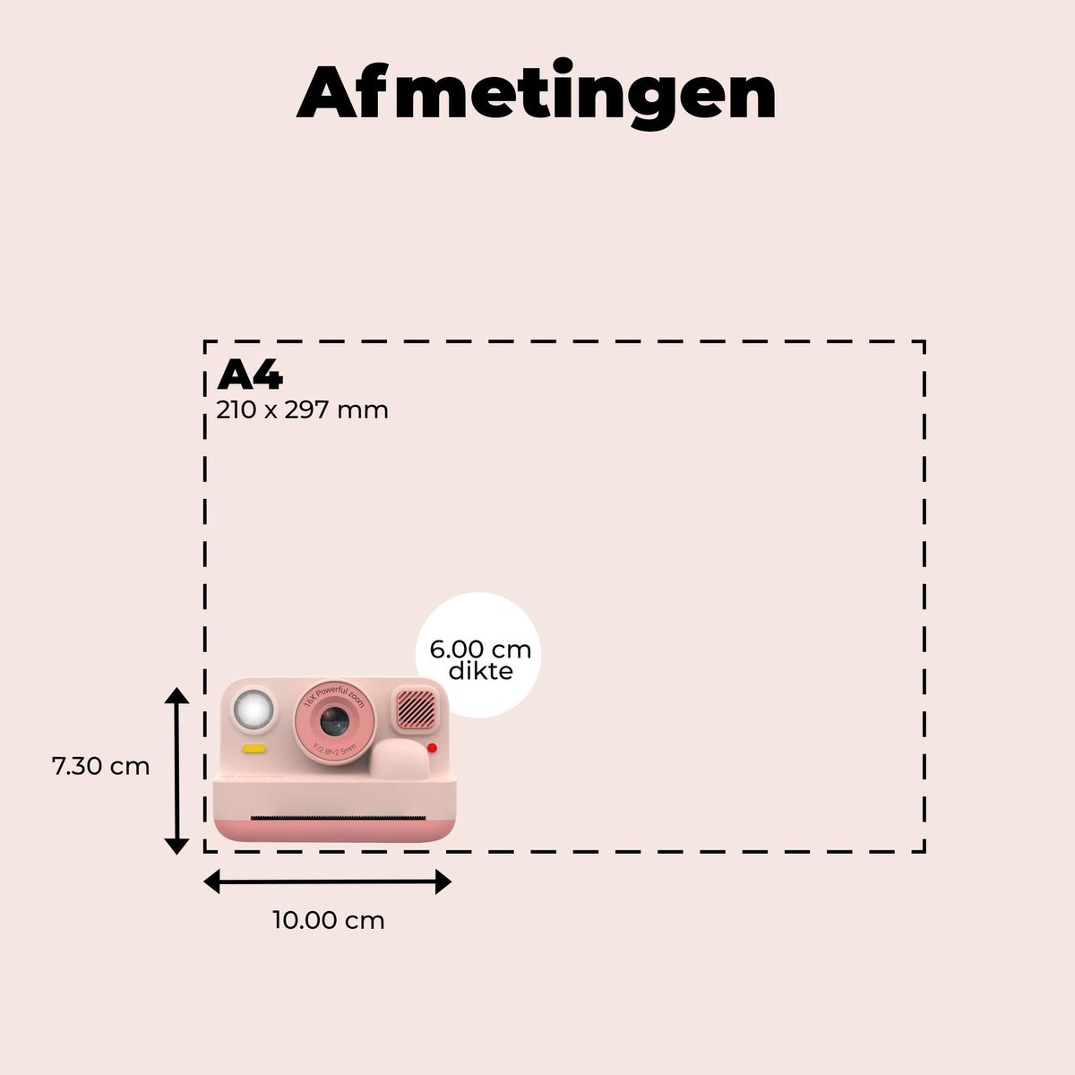 Denver Kindercamera Full HD met Printer - Selfie Camera - 48MP - Digitale Camera Kinderen - Bluetooth printer - Foto & Video - KPC1374BTRO - Roze – foto 4