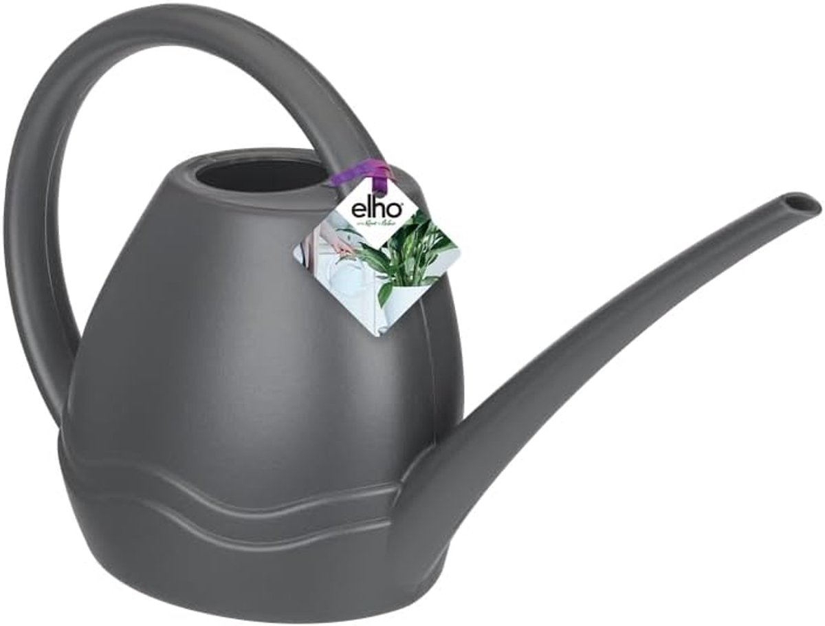 Gieter Binnen - Waterkruik Planten - Planten Verzorgen - Ingebouwd Reservoir - 35 x 17 cm - Antraciet