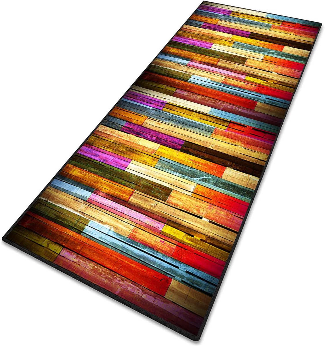 Moderne Vloer Runner - Lange Keukenmat - Hal en Keuken - Aanpasbare Lengte - 60 x 140 cm - Grijs