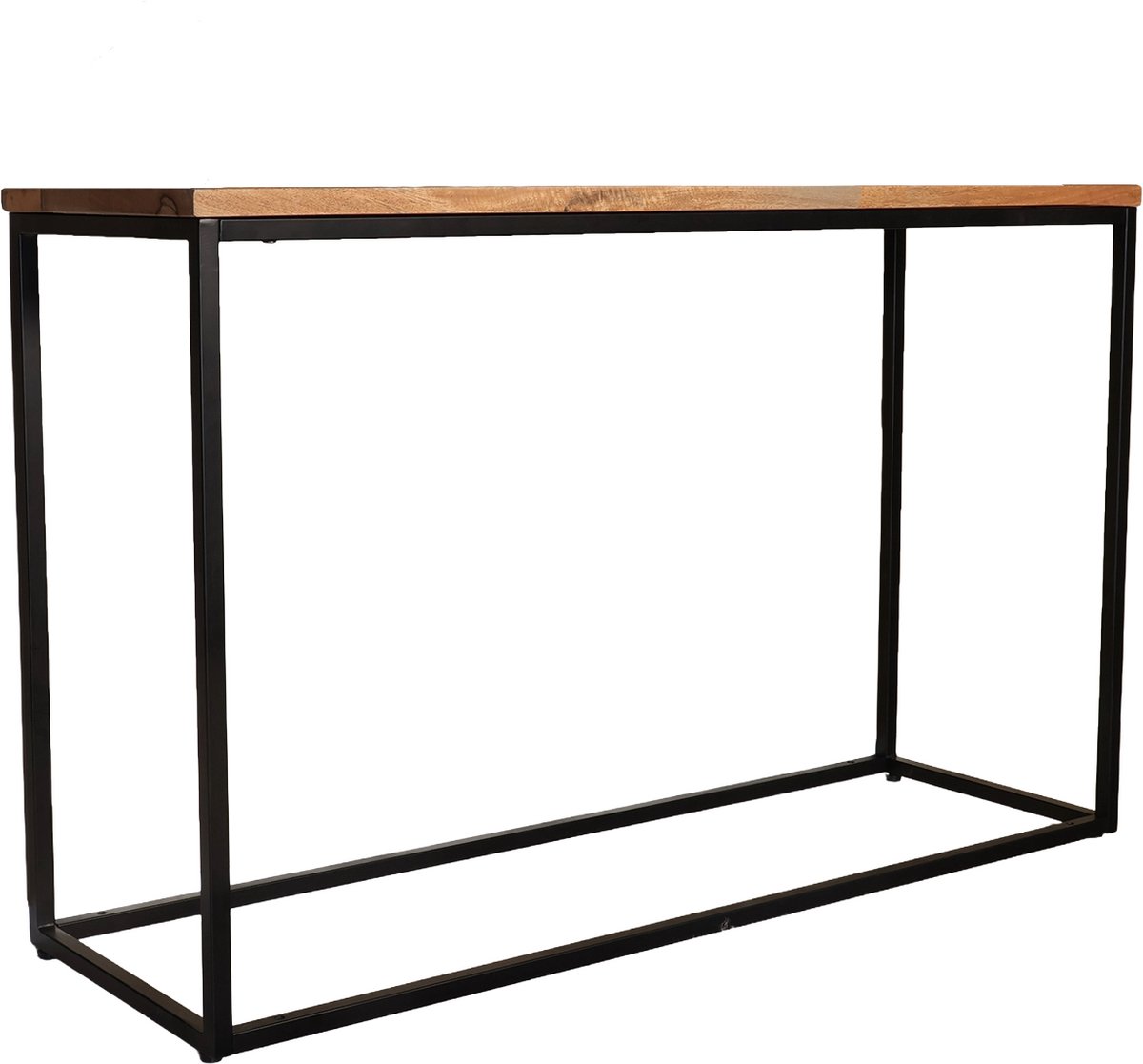 Lizzely Garden & Living Bijzettafel 120cm duurzaam mangohout lichtbruin Osso industrieel side table
