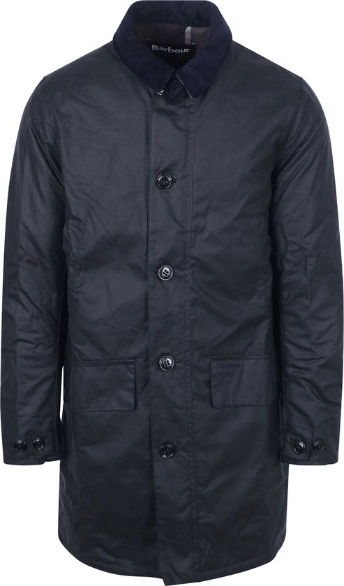 Veste cirée Barbour Mac Navy - Taille L - Homme - Vestes Plein air