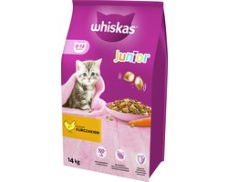Whiskas Junior - Kip - 14kg - Voor Kittens - Met Melk