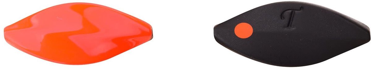 Trout Master Incy Inline Spin Spoon 3g - Kleur : Black Orange