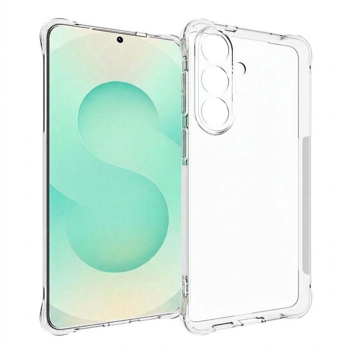 Mobigear Doorzichtig Hoesje geschikt voor Samsung Galaxy S26 Plus Telefoonhoesje Flexibel TPU | Mobigear Cushion Backcover | Doorzichtig Telefoonhoesje Galaxy S26 Plus | Galaxy S26 Plus Case | Back Cover - Transparant