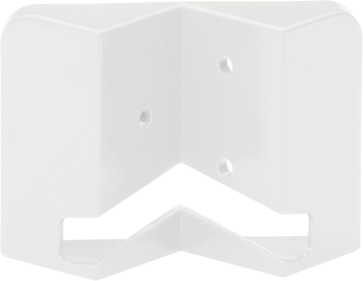 Hoekwandhouder - Bevestigingsbeugel - Buitenverlichting Monteren - Speciaal Ontwerp - 8.8 x 5.9 cm - Wit