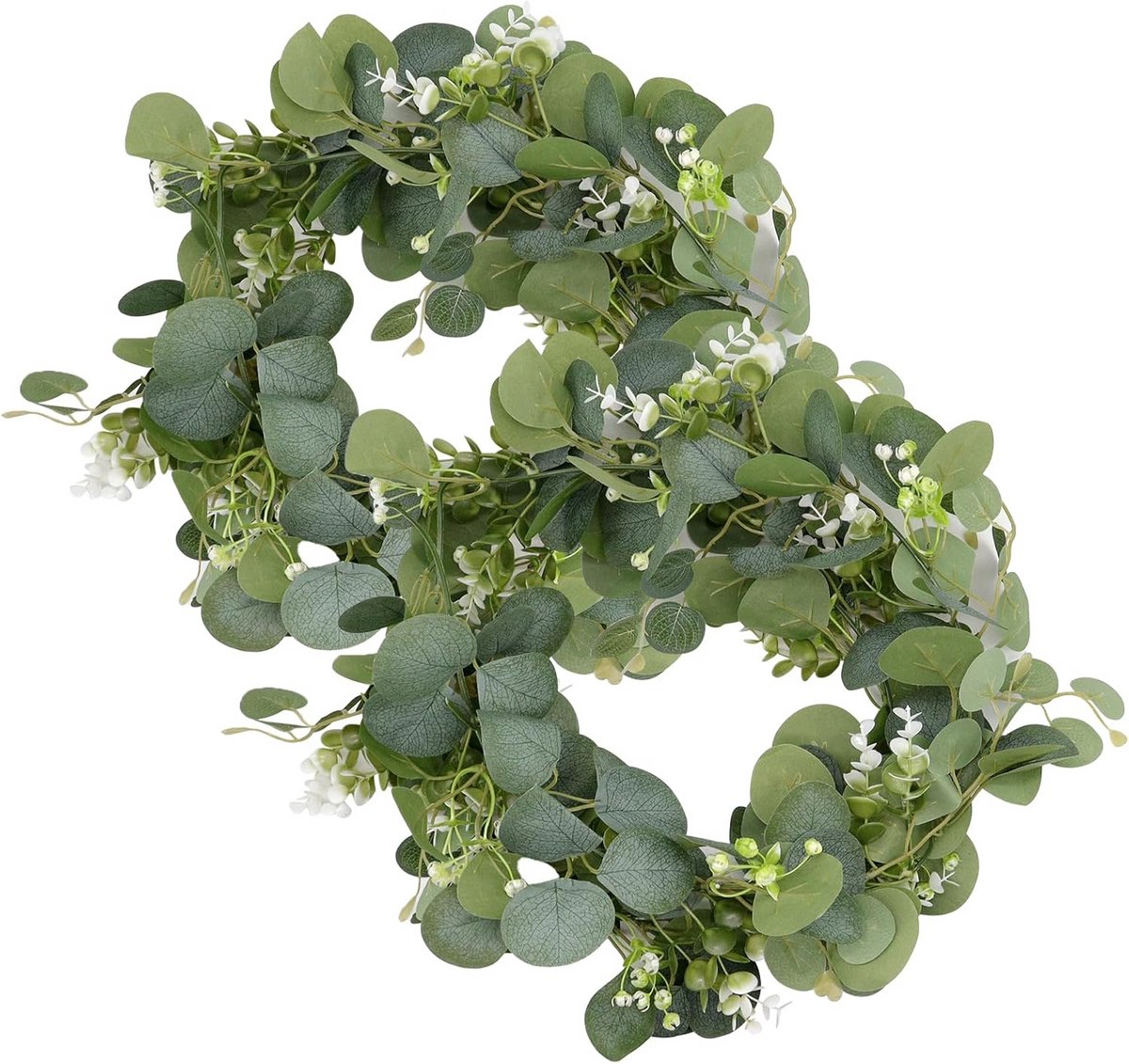 Eucalyptus Decoratie - Kunstplanten Slinger - Feestelijke Aankleding - Natuurlijke Uitstraling - 18 Meter Lang - Groen