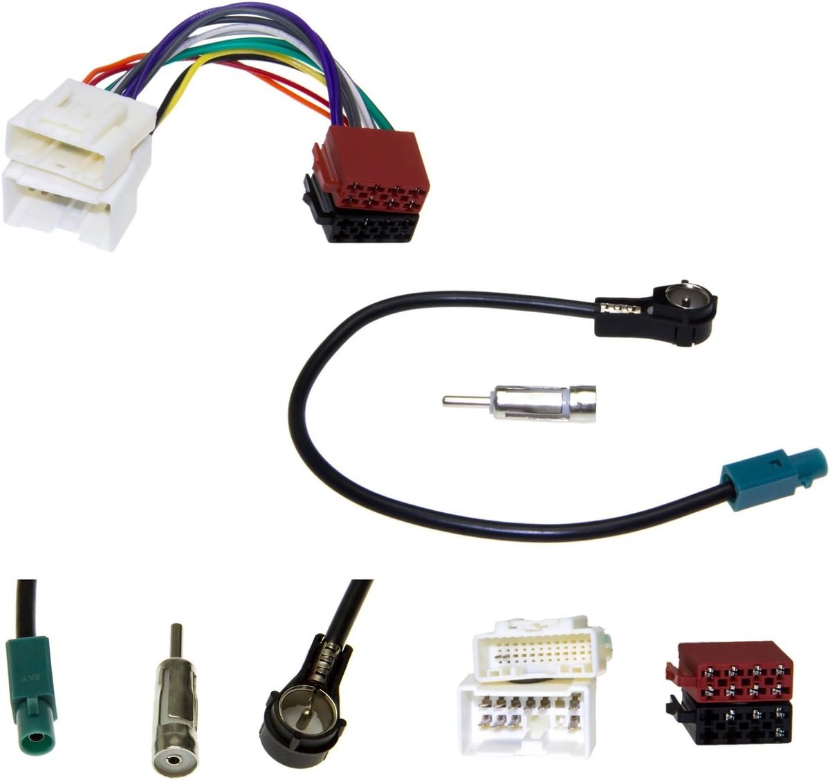 Autoradio Antenne Adapter - Kabel Set - Auto Geluid - Eenvoudige Installatie - 10x10x5cm