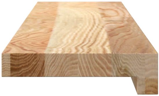 vidaXL - Rebords de fenêtre - 2 - pcs - non traité - 70x15x2 - cm - solide - eikenhout