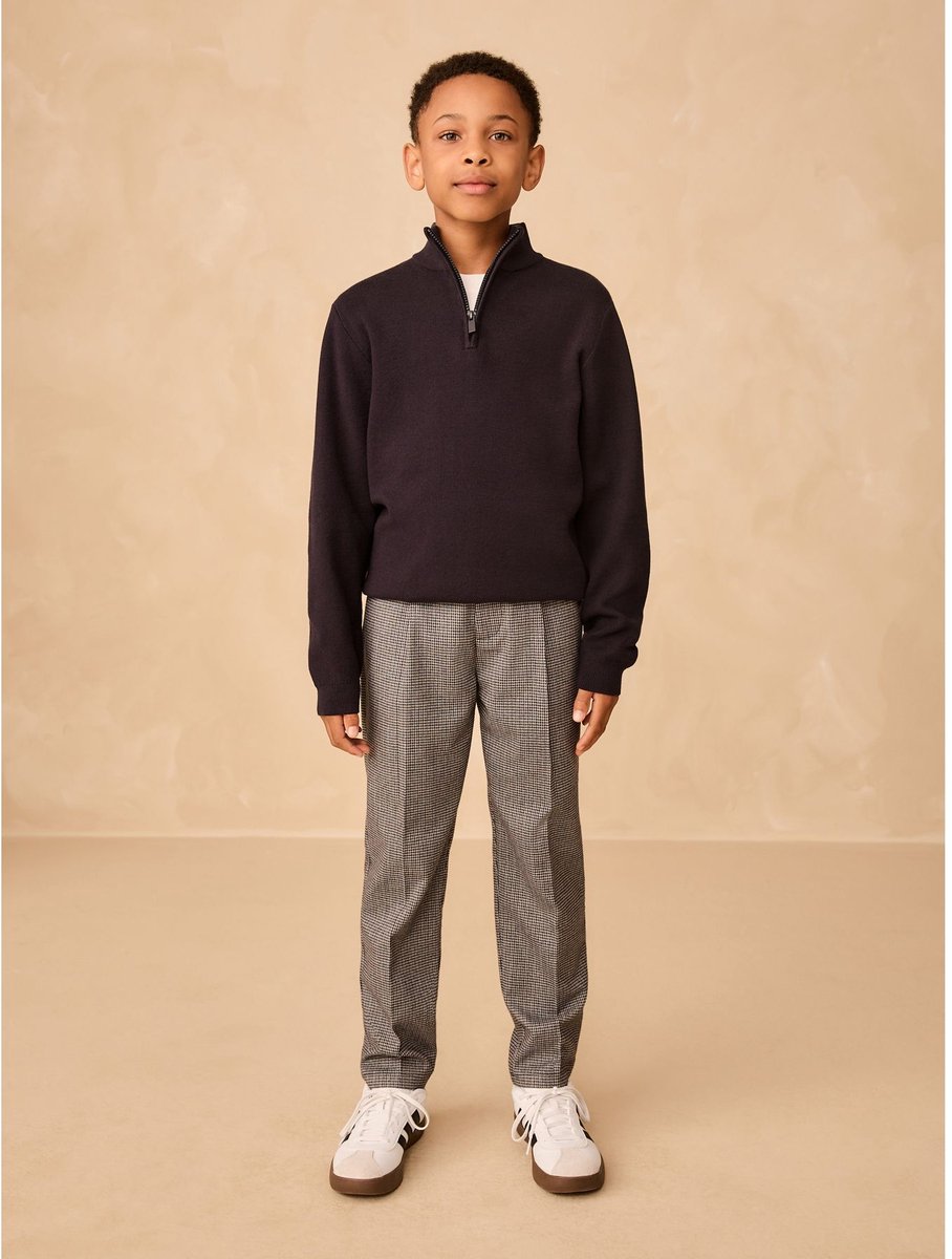 Next - Jongens - Nette broek met ruiten - Grijs