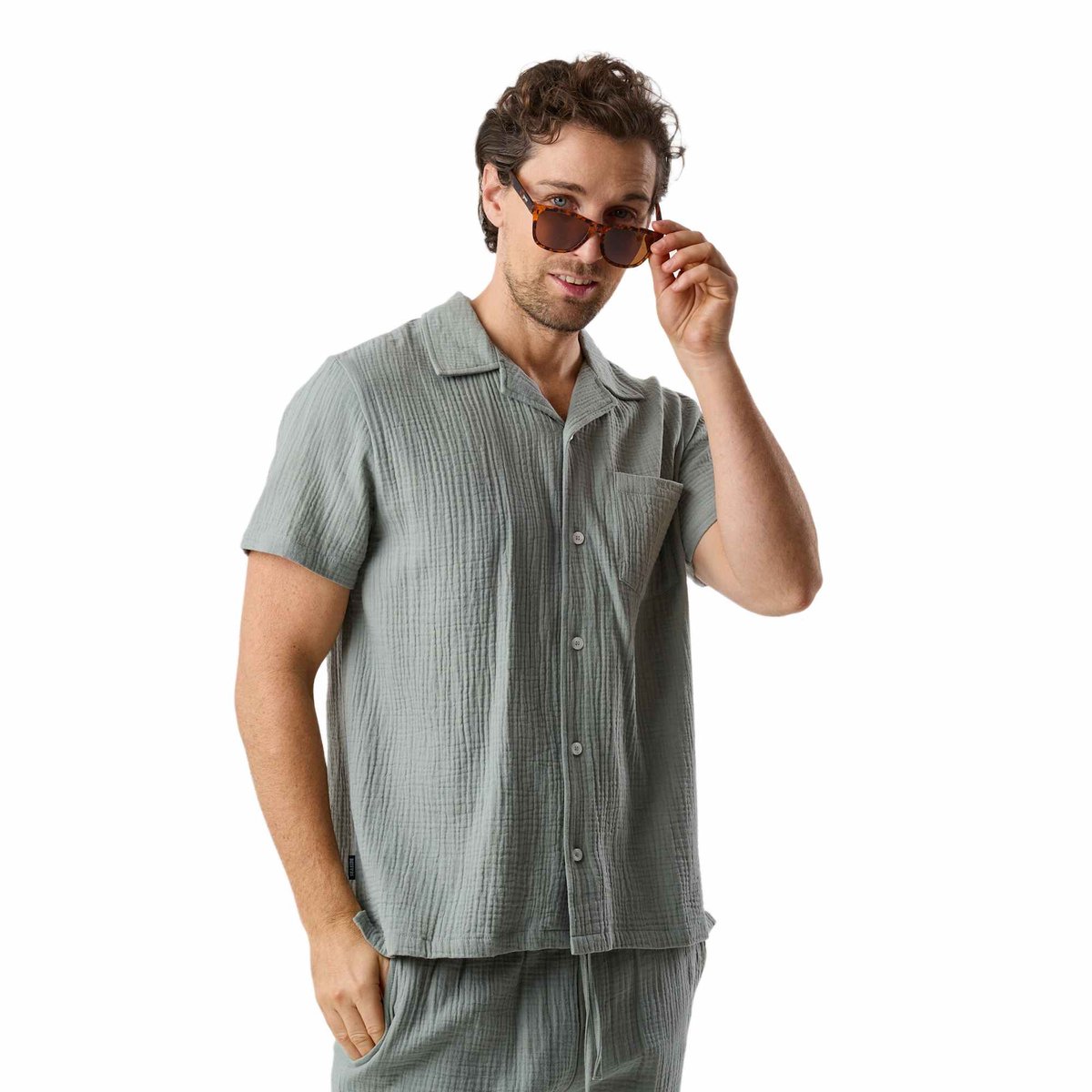 Seaside Max Shirt SHIRT SS – Heren shirt – Maat 2XL