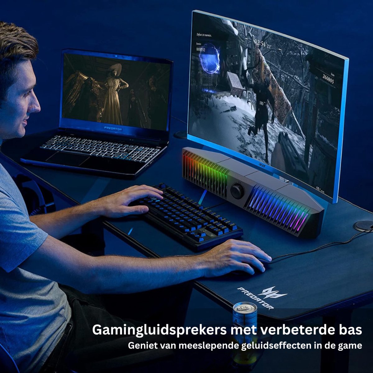 FlexVer Soundbar Muziekstation met Subwoofer 25W Zwart - afbeelding 3