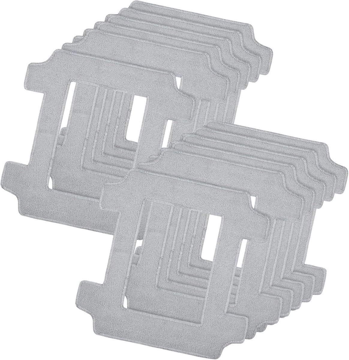Microvezeldoekjes - Wasbare Doekjes - Raamreiniging - Machinewasbaar - 26x25 cm - Grijs