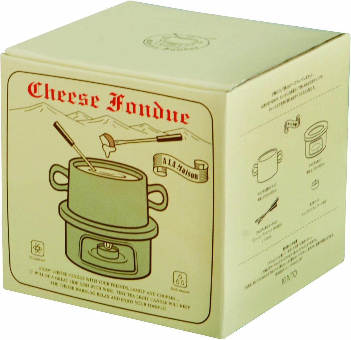 Kaasfondue Set - Mini Fondue - Gezellige Avonden - Japanse Stijl - 14 cm Breed - Wit – foto 4