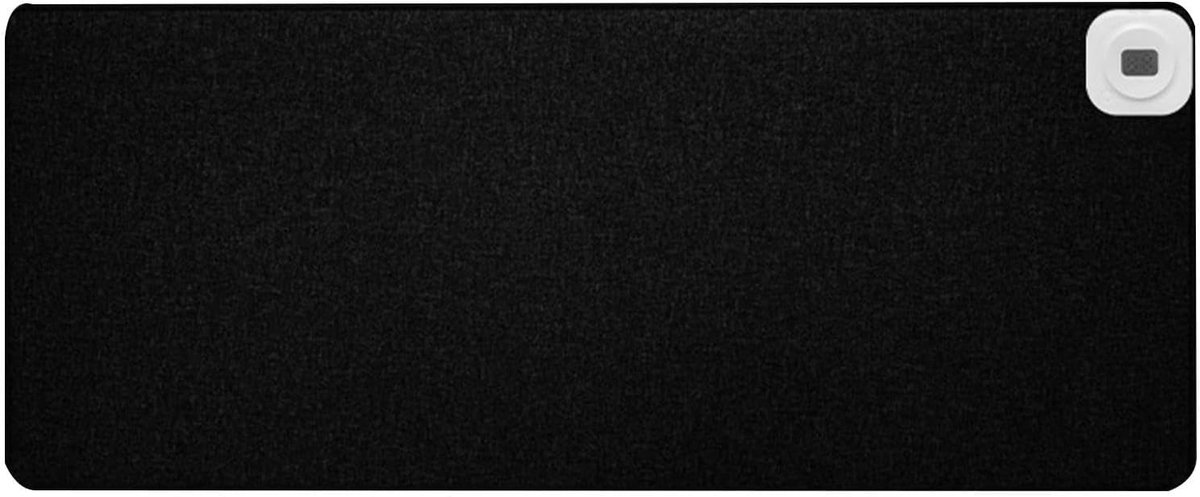 Verwarmde bureauonderlegger - Verwarmend kussen - Thuiswerk comfort - Zes temperatuurstanden - 80x33CM - Grijs zwart