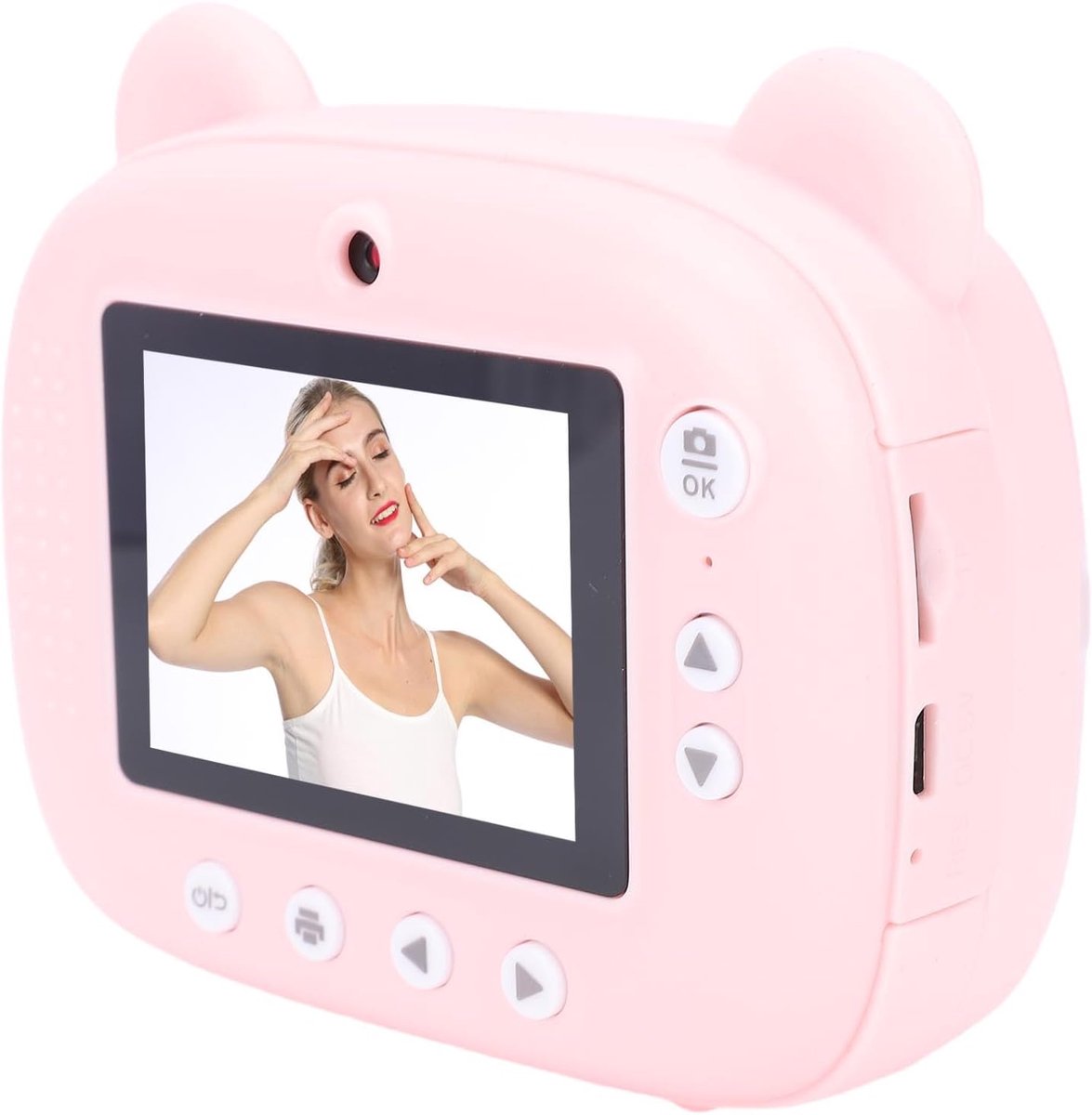 Instant Camera - Fotoprinter Stripcamera - Herinneringen Vastleggen - Dual Lens 48MP - Compact Lichtgewicht - Grijs