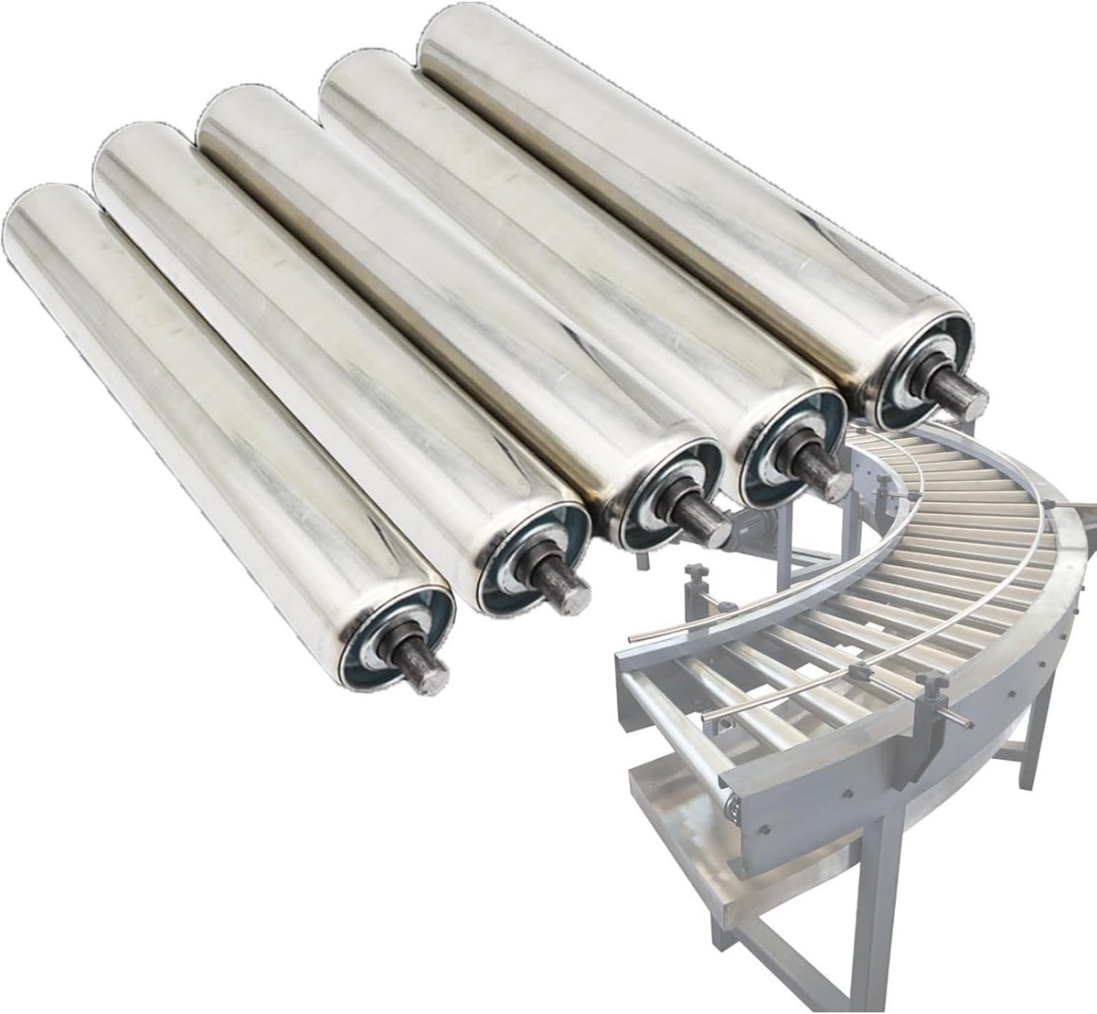 Stalen Transportrollen Set - Rolbuizen Systeem - Zwaartekracht Transport - Commerciële Kwaliteit - 25mm Diameter 200mm Lengte