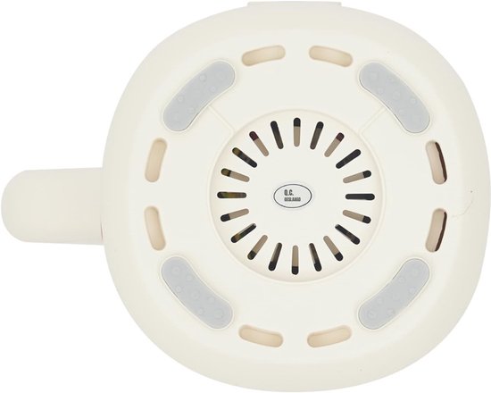 Aurixi® Sojamelk Maker - Milk Maker 600ml - Soepmaker 220V - Soupmaker - Melkmachine - 10 Krachtige Messen - met LED-Scherm - Magnetische Deksel - met Verwarmingsfunctie - Crèmewit - 15cm x 15cm x 29cm van Aurixi — afbeelding 4
