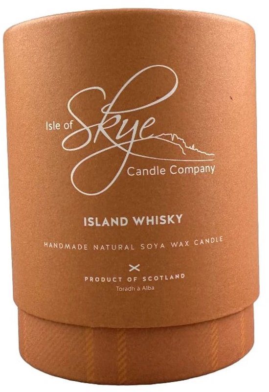 Geurkaars Island Whisky Large - 45 uur - Sojawas - Isle of Skye Candle