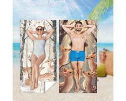Strandhanddoek Set - XXL Microvezel - Zonvakantie Relaxen - Licht en Sneldrogend - 220 x 100 cm