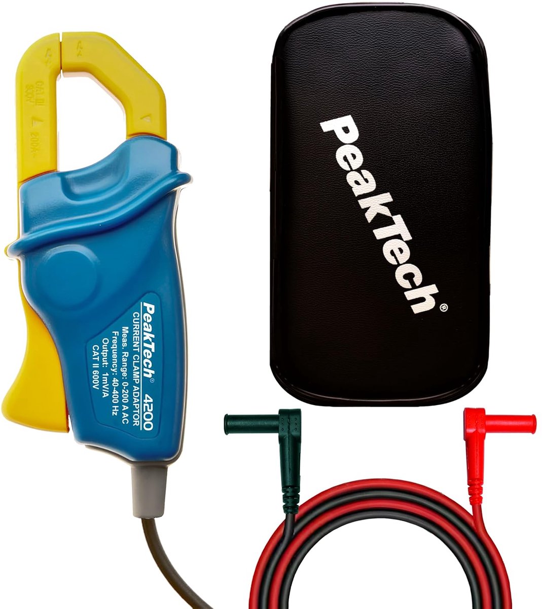 Stroomtang Adapter - Ampère Meter - Meten AC Stroom - Voor Digitale Multimeter - 200 A - Meerkleurig