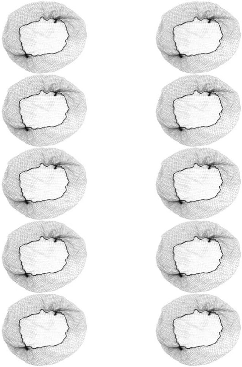 Haarnetjes Nylon - Onzichtbare Netjes - Netjes Kapsel - Elastische Rand - 20cm Diameter - Zwart