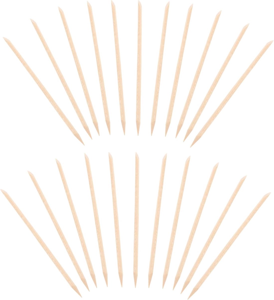 Manicure Stokjes - Nagel Tools - Nagel Verzorging - Duurzaam Hout - 11.3 cm Lengte - Beige