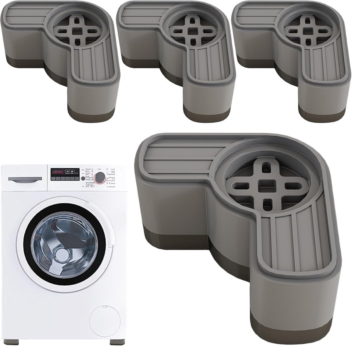 Wasmachine Stabilisator - Antivibratie Pads - Geluidsreductie - Schokabsorberend - 9.2x4.5 cm