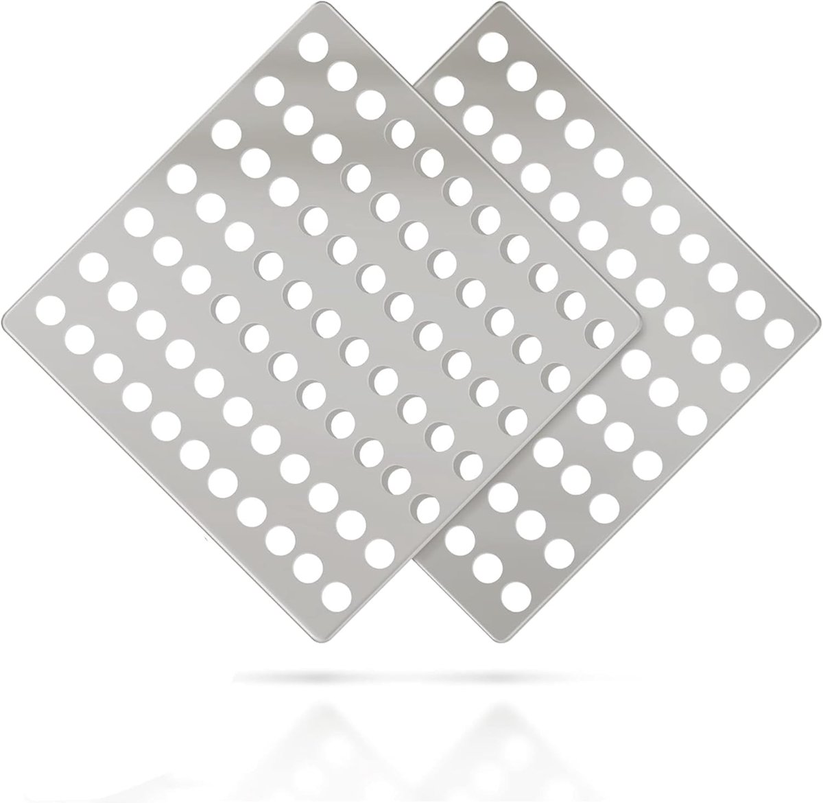 Vierkante Afvoerkappen - Goot Beschermers - Buiten Afvoeren - Roestvrij Staal - 15x15cm - Zilver