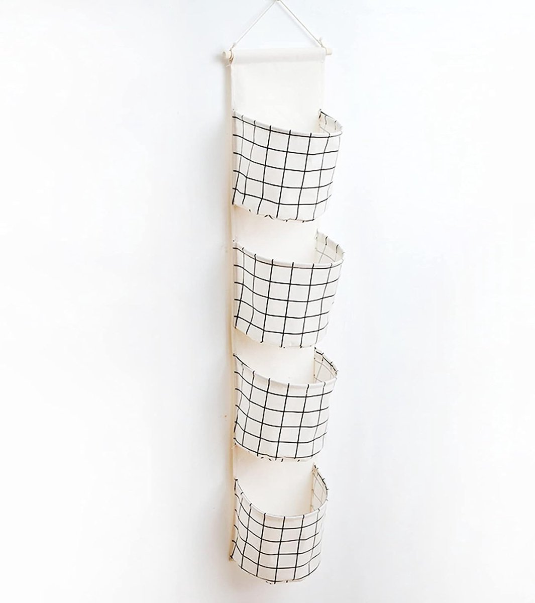 Opbergtas - Wand organizer - Ruimte besparen - Grote capaciteit - 10x10x10 mm - Wit