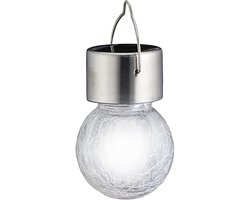 Solar - LED-verlichting om op te hangen met craquelé glas
