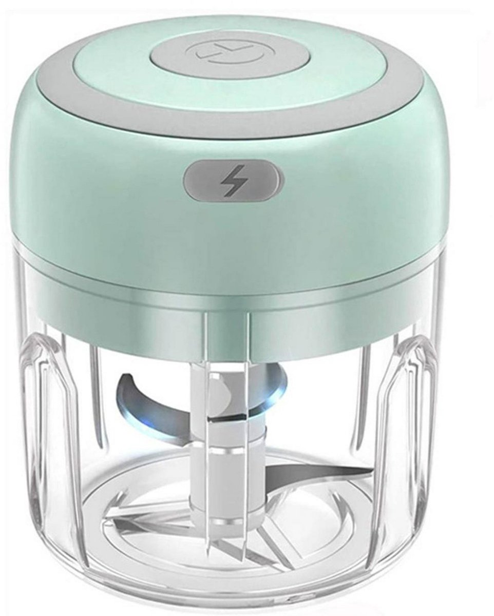 Deze mini-blender van 250 ml heeft een krachtige motor en is een draagbare handblender, perfect voor het maken van smoothies, babyvoeding en groentepuree. Hij is gemakkelijk in gebruik en ook geschikt voor het mixen van vlees en kruiden.